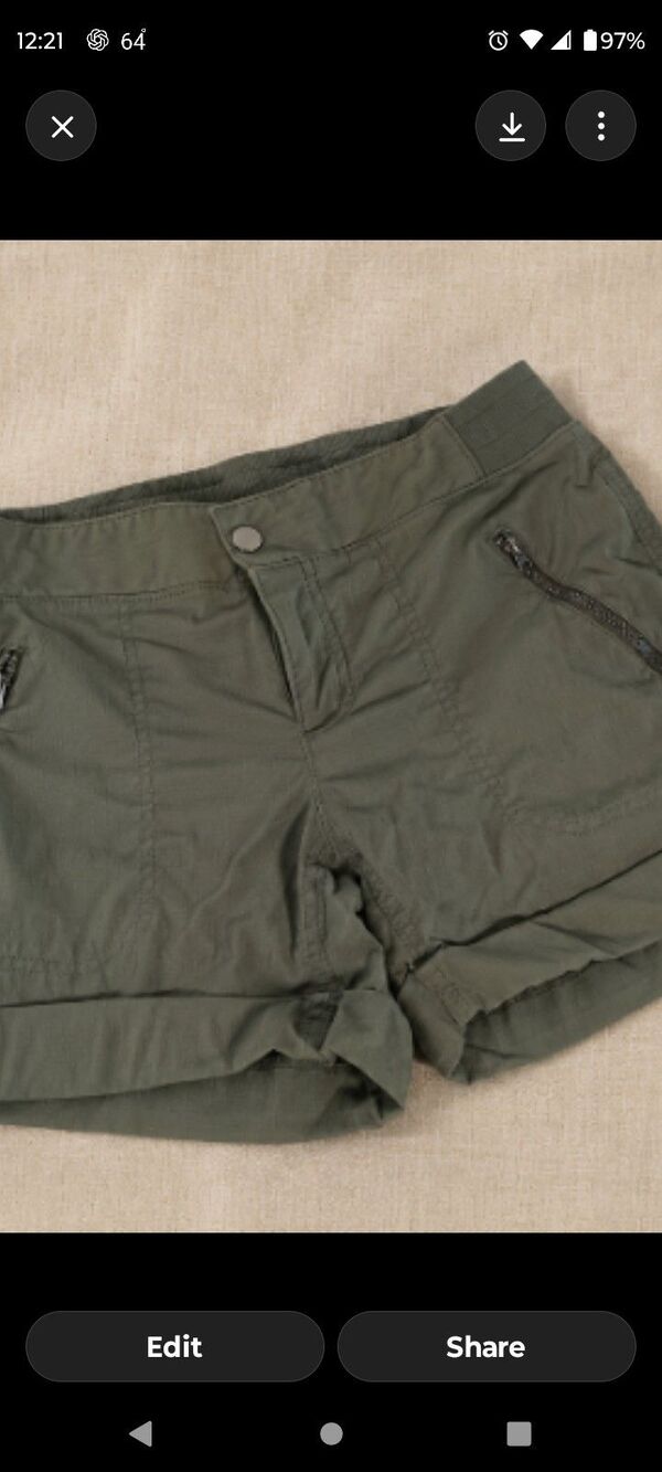 Athleta Trekkie North Shorts Women Size 8 Ripstop Hiking Athletic Travel Outdoor - Picture 3 of 5